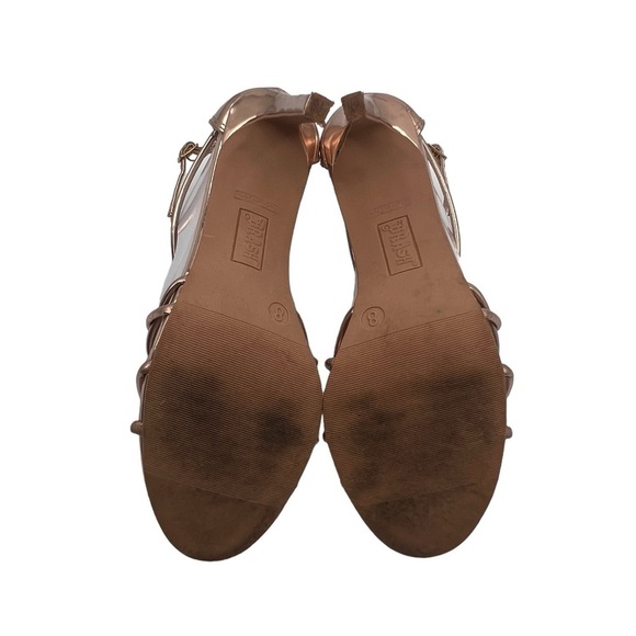 Brash Rose Gold Strappy Heeled Sandals Size 8 Women’s - Picture 10 of 10